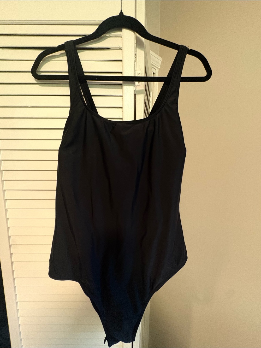 Women’s Black One-Piece Swimsuit with Corset and Tummy Control